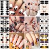 TailaiMei 14 Sheets Halloween Nail Wraps Stickers Nail Polish Strips Self-Adhesive Full Wraps with 2 pcs Nail Files for DIY Nail Art Decals (Bleeding Style)