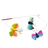 Cat Toy Teaser Wand - Butterfly Katfly Teaser and Teaser Wand - Yellow