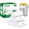 Hommaly 2.6 Gallon 240 pcs Small Clear Trash Bags, Strong Garbage Bags, Bathroom Trash Can Bin Liners Unscented, Mini Plastic Bags for Office, Waste Basket Liner, Fit 6-10 Liters, 2-2.6 Gal