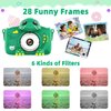 Kids Camera for Girls Boys Toddlers Childrens Age 3-8 Digital Selfie with 64GB Card for Son Daughter Grandson Granddaughter Christmas Birthday Gifts