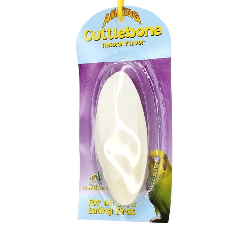 Bonka Bird Toys 30001 Natural Flavor Cuttlebone Calcium Vitamin Minerals Parrot Parrotlet Quaker