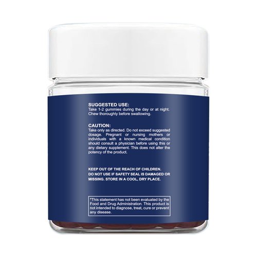 Deep Calmly Magnesium Complex Gummies, 14-in-1 Supplement with Ashwagandha, L-Theanine, D3, Zinc, Sugar-Free, Vegan, 90 Count