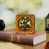 WOODBESTS Wooden Puzzles 3D Nightlight(Library's Dragon) DIY Wooden Puzzles for Adults-3D Wooden Puzzle Night Light for Seniors-Exquisite Desk Decor for DIY Puzzle Lovers