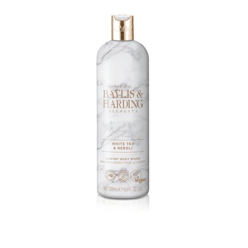 Baylis & Harding Liquid Body Wash Soap, Elements, White Tea & Neroli, 16.9oz/500ml