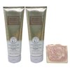 Bath & Body Works Snowflakes & Cashmere Moisturizing Body Wash 2 Pack with a Himalayan Salts Springs Sample Soap