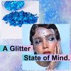 Melemando Body Glitter Stick 7 Colors Holographic Mermaid Sequins Chunky Face Glitter Stick Singer Concerts or Music Festival Rave Glitter Makeup for Face/Body/Hair/Eyes/Lip (04 Blue)