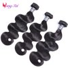 Body Wave Bundles Human Hair 16 18 20 Inch Unprocessed Brazilian Weave Bundles Human Hair 3 Bundles Deals Yuyongtai 1B Color Body Wave Virgin Hair Extensions