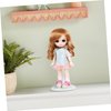 Toddmomy White Doll Stands 2Pcs Doll Display Stand Doll Bracket Doll Support Stand Bear Stand Desktop Doll Holder for Kids Dollhouse Accessories (25cm)