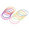 Senkary 120 Pieces Silicone Jelly Bracelets Rainbow Glow Neon Stretchable 80s Bracelets Bands Hair Ties for Party Favors, Adults, Women (10 Colors)