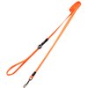 Reflective Dog Leash for Small Dogs, 3/8" wide, 6' long, Orange