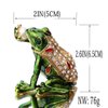 Waltz&F Kiss pearl frog Trinket Box Hinged Hand-painted Animal Figurine Collectible Ring Holder