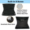 TESETON Back Brace for Women Men Lower Back Pain, Back Support Belt Relief Pain from Herniated Disc, Sciatica, Scoliosis and more, Lumbar Support Belt with 8 reinforced Bones Black-XXL