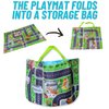 Construction Toy Set with Portable Play Mat and Storage Bag: Build & Play Travel Toys for Toddlers Kids