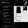 Lash Affair Eyelash Extension Glue, False Lash Semi-Permanent Professional Strong Adhesive for Individual Lashes, Lash Tech Artist Supplies, Quick-Dry, Latex Free, Low Fumes, Black, True Love, 5 ml