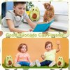 Leokawin Cat Stuffed Animal Avocado Pillow Plush, Cute Stuffed Avocado Cat Plush Toy, Kawaii Green Avocado Cat Plush Doll, Soft Green Cat Plush Pillow Gifts for Kids Boys and Girls
