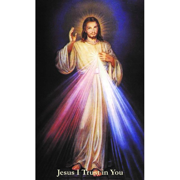 Jesus, I trust in You, prayer card, 3 x 5 inches(5-pack)