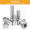 VIGRUE 1110PCS M3 Hex Socket Head Cap Screws Nuts Kit, M3 x 4/5/6/8/10/12/14/16/18/20/25/30mm Stainless Steel Screws Assortment Set w/Allen Wrench and Tip Curved Tweezer