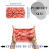 FULZTEY Wide Headbands for Women Floral Printed Boho Hairband Elastic Knotted Bandana Non Slip Workout Yoga Thick Turban Head Wrap Fashion Hair Accessories for Teen Girls 4Pcs