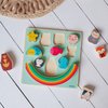 DJECO Puzz & Boom Rainbow Puzzle - Adorable Animal Wooden Puzzle for Toddlers & Preschoolers - Fun & Learning Activity for Family & Friends - Engaging Wooden Toy for Children 18+ Months