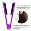 Double Sided Brush, Clamp Hair Brushes Straightener Anti-Static Styling Comb Hairdressing Tool V-Shape Hair Splint Combs Women Men Brushes for Home Barber Shop()