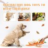 Nocciola Hide and Seek Plush Dog Toys, 2 Pack Tangerine Interactive Dog Toy for Small Dogs, Puppy Squeaky Dog Toy with Crinkle Papers, Orange Puzzle Toy for Boredom, Dog Nosework Toy for Medium Pet