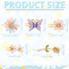 10 Pcs Decorative Hair Clips for Women Rhinestone Bobby Pins Butterfly Flower Hair Clip Handmade Metal Barrettes Glitter Crystal Hairpin Jewelry Accessory for Wedding(Fresh Style)
