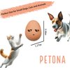 PETONA Soft Rubber Bouncy Eggs Bouncy Balls Pet Toys, Interactive Fetch Bouncing Balls Dog Bite Cat Teeth Toy Balls, Puppy Toys 6 PCs, Funny Happy Face