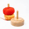 FYNJREX Wood Yarn Holder with Twirling Mechanism Classic