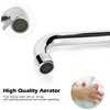 Commercial Bar Sink Faucet 4 Inch Center Deck Mount Bar Sink Faucet 2 Hole Brass Constructed & Chrome Polished with 6" Swivel Spout & Dual Lever Handles