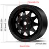 OGRC 4PCS Aluminum 1.9 Inch Beadlock Wheels Negative Offset Wheel Rims for TRX4 TRX6 SCX10 I II III 90046 AXI03007 Redcat GEN7 GEN8 RC4WD D90 1/10 RC Crawler - 12mm Hex (Black)
