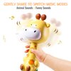 WHNKFB Baby Musical Rattles 0-6-12 Months, Baby Teething Toys with Music and Light, Infant Educational Learning Toys, Teethers for Newborn Baby Boy Girl Gifts (Giraffe)