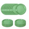 SietDESEO 50 PCS Green Paper Plates 7 Inch Disposable Plates Dessert Plates Green Dinner Plates for Wedding Baby Shower Birthday Party Supplies