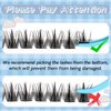 KevKev Lash Clusters 168 Pcs Cluster Lashes DIY Lash Extensions Mixed Styles Individual Lashes Eyelash Clusters Thin Band & Soft False Lashes Wispy Natural Lash Extension Clusters (Breeze, D-8-18mix)