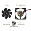 ANVISION 2-Pack 40mm x 10mm DC 12V Brushless Cooling Fan, Dual Ball Bearing, YDM4010B12