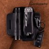Gentlestache Leather Sheath for Leatherman Multitool Sheath EDC Pocket Organizer with Key Holder for Belt and Flashlight Sheath Multitool Pouch Black Color