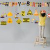 26 Pack of Construction Hanging Swirls（13 Pattern）Construction Birthday Party Supplies for Kids Double-Sided Excavator Dig in Dump Truck Hanging Swirls Foil Spiral Ceiling Streamers for Boy