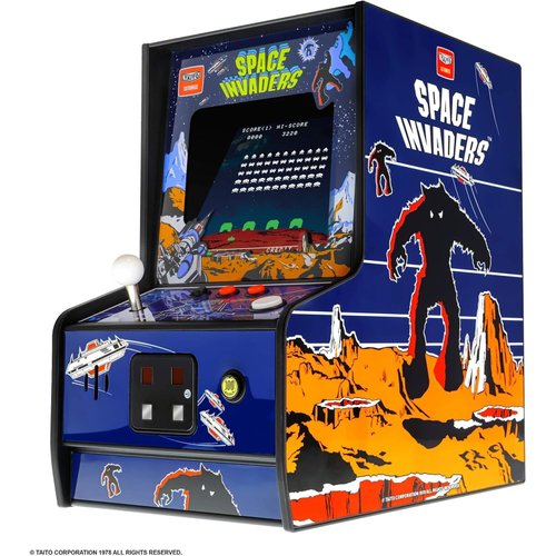 My Arcade Space Invaders Micro Player: Mini Arcade Machine Video Game, Fully Playable, 6.75" Collectible Premium Edition