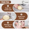 Face Exfoliating Loofah Scrubber Exfoliator Pads - Natural Luffa Facial Sponges Brush for Cleansing Exfoliation, Manual Face Cleanser Pad for Scrub Clean Facial Skin for Men Women Bath Shower, 6 Pack