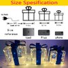 Christmas Decorations, Purtuemy Set of 3 Christmas Lighted Gift Boxes 140 LED Light up Xmas Present Ornament for Tree Indoor Outdoor Yard Holiday Door, Christmas Lights,Warm White, UL Plug
