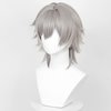 Short Grey Wig for Trailblazer Cosplay, Heat-resistant Synthetic Fluffy Hair Wig + Wig Cap for Game Honkai Star Rail