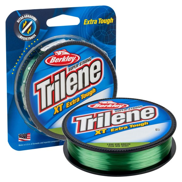 Berkley Trilene® XT®, Low-Vis Green, 12lb | 5.4kg, 300yd | 274m Monofilament Fishing Line, Suitable for Saltwater and Freshwater Environments