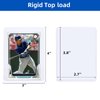 Arjiekwei 3"X4" Card Sleeves Top Loads for Cards, Baseball Card Protectors Hard Plastic, Premium Toploads for Trading Cards, Card Holder for Sports Football Game Cards (100 Hard Sleeves)
