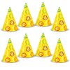 Cocomelon Mini Party Hats - (Pack of 8) - Vibrant & Adorable Design - Perfect for Kids Birthdays & Events