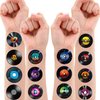 Paper Record Music Note Rock And Roll 50s Disco Temporary Tattoos 88 PCS Theme Birthday Party Decorations Favors Supplies Decor Cute Tattoo Stickers Gifts for Boys Girls Kids School Prizes Christmas