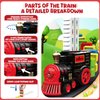 Christmas Dominos Train Toys for Kids 3-5 - 120PCS Dominos Stem Montessori Toy 3 4 5 6 7 8 Year Old Boy Girl Birthday Gifts Boys Toys Age 4-6 Stocking Stuffers Presents Gift for Autistic Kid Ages 4-8