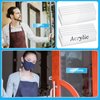 2 x 8 Inch Acrylic Name Plate Holder Clear Acrylic Plastic Sign Holder Frame with Adhesive Tape Horizontal Wall Name Plates for Door Office Nameplate Display Trays for Office Home Classroom(10 Sets)