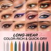 Kyannkara Liquid Eyeliner Colorful Matte Glitter Neon Eyeliner Pencil Pigmented Smudgeproof Long Last Gel Eye Liner Quick dry(L11)