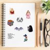 60 Pcs Acotar Merchandise Stickers Pack Cute Cool Aesthetic Stickers Book Graphic Vinyl Waterproof Stickers for Kids Girls Teens Adults Waterproof Vinyl Stickers for Water Bottle Laptop Luggage