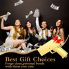 Sopu Make it Rain Money Gun Paper Playing Spary Prop Cash Gun Party Supplies (Metallic Gold)