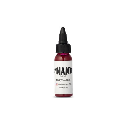 DYNAMIC COLOR CO- Wine Red Tattoo Ink (1oz Bottle): Vibrant, Sterilized, Vegan & USA-Made Since 1990 – Trusted by Artists Worldwide